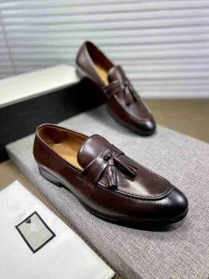 British Business Casual Men′ S Leather Slip