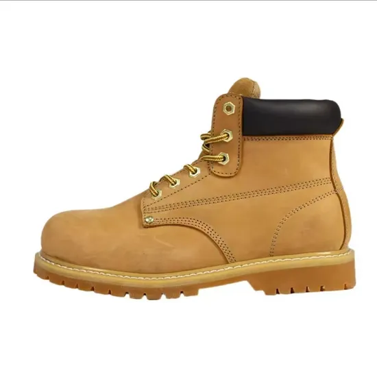 Armor High Top Boots for Men Safety Leather Shoes Rubber Sole Work Outdoor Boots