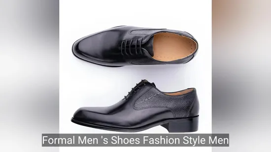 Formal Men′s Shoes Fashion Style Handmade Office Party Genuine Leather Business Shoe 