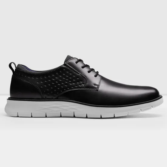2024 Men′s Black Leather Casual Business Shoes New One