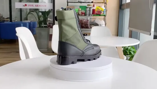 Leather Cushioning Customized Men Desert Tactical Style Boots 