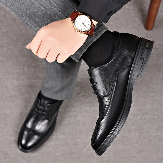 Adit Fashion Shoes for Men New Styles Original Design Men′s Business Formal Leather Shoes 