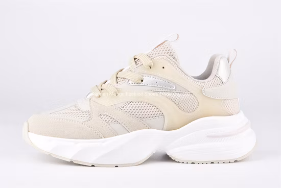 Women′ S Athletic Shoes Girl Sport Shoes Women Trainers Walking Shoes Breathable PU Mesh Chunky Sneakers for Women