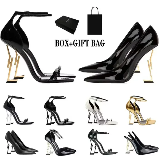 Ys Sandal Heel Women Dress Shoes High Heels Womens Designer Genuine Leather 