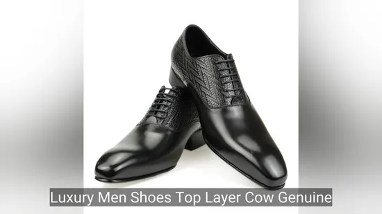 Luxury Men Shoes Genuine Leather Elegant Formal Office Business Handmade Non
