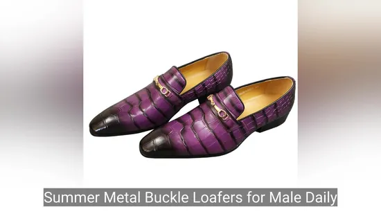 Casual Men Shoe Genuine Leather Luxury Business Office Wearing Fashion Summer Footwear 